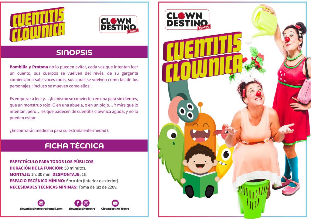 Espectáculo Clown teatro CUENTITISCLOWNICA_DOSSIER_2022
