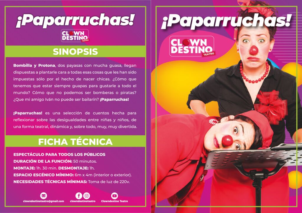 Espectáculo Clown teatro PAPARRUCHAS_DOSSIER2022
